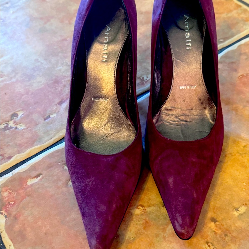 Amalfi burgundy Merlot heels